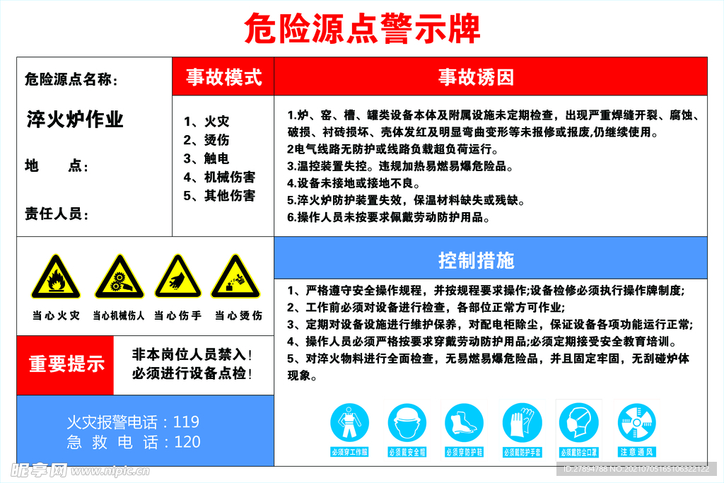 危险源点警示牌