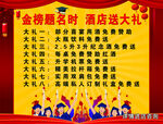 金榜题名   升学宴海报