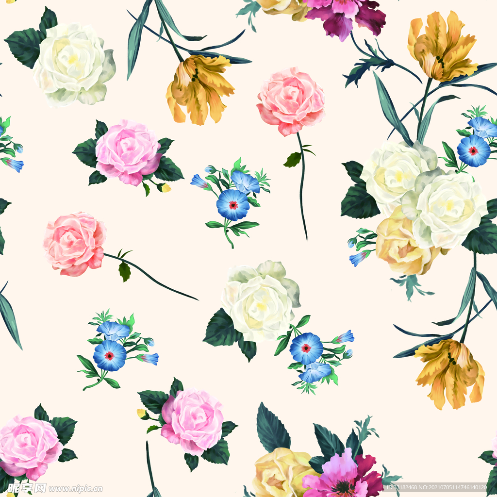 手绘花