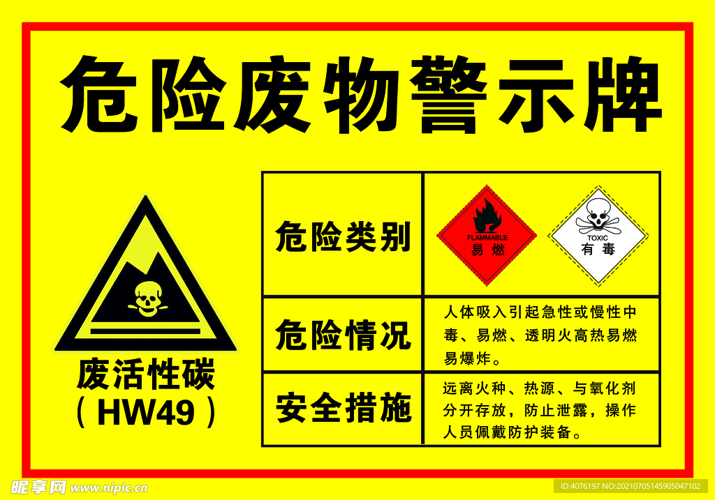 危险废物警示牌