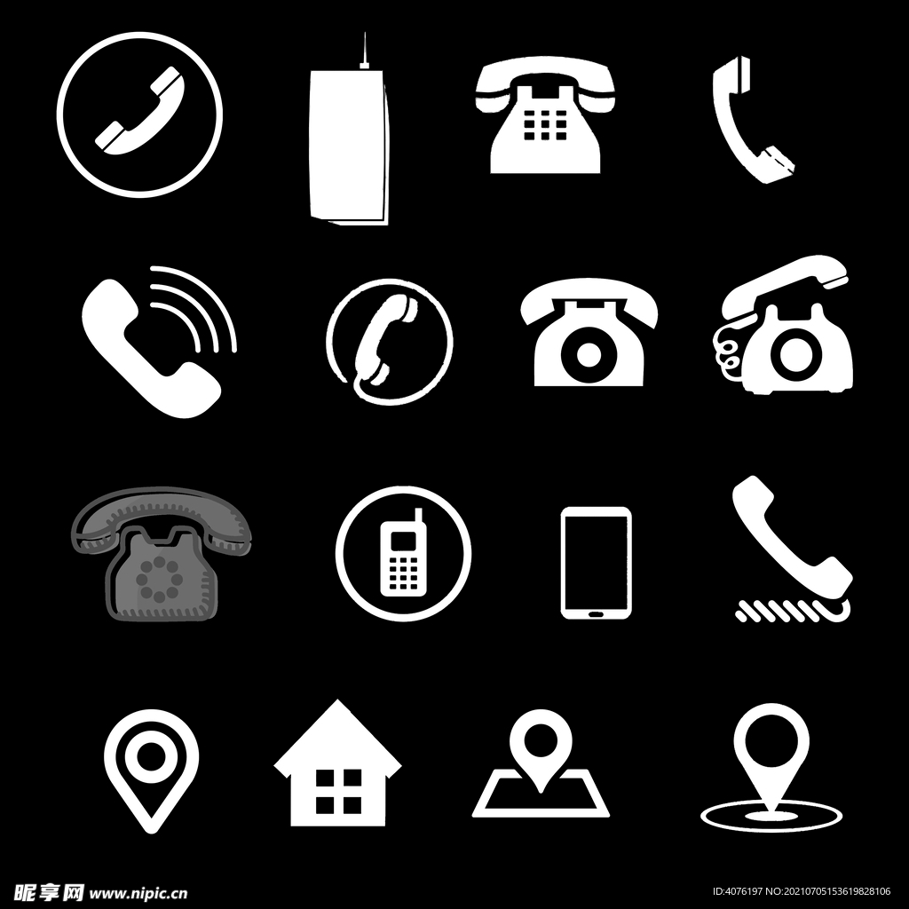 电话地址标志