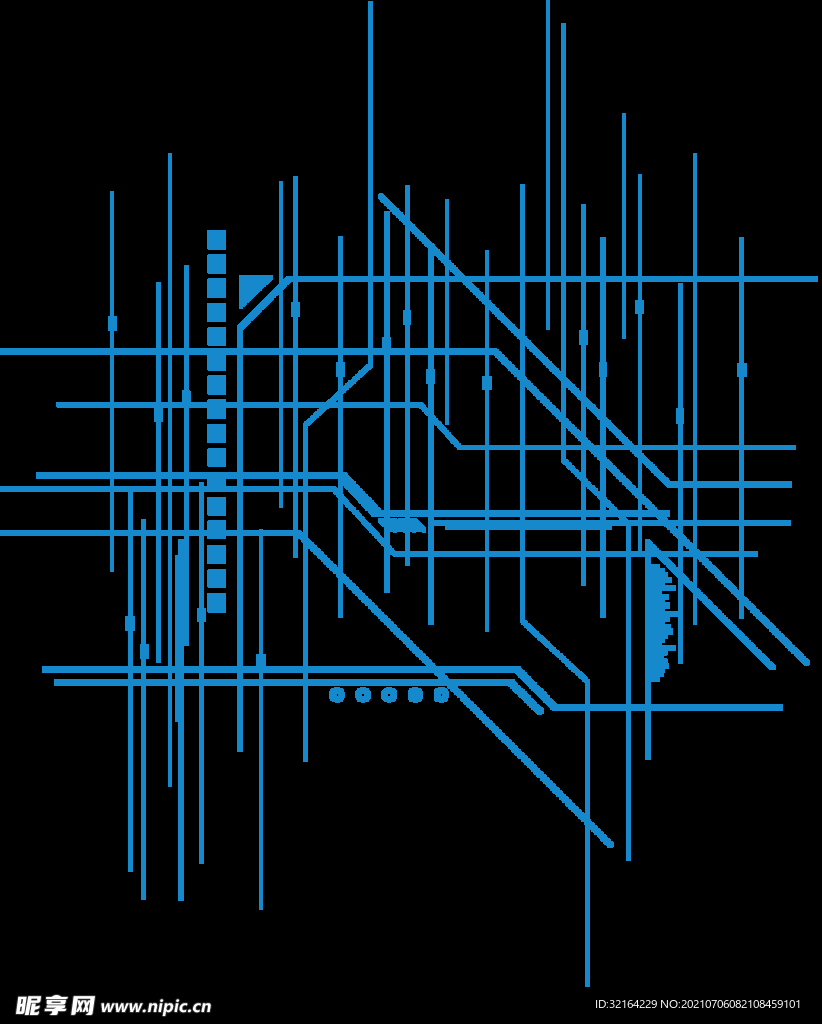 科技感线条元素