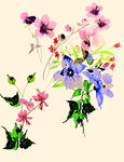 手绘花