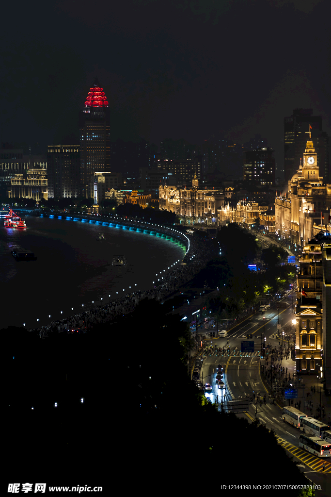 上海夜景 金