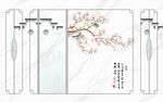 大理石花鸟背景墙