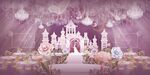 粉色公主主题婚礼效果图