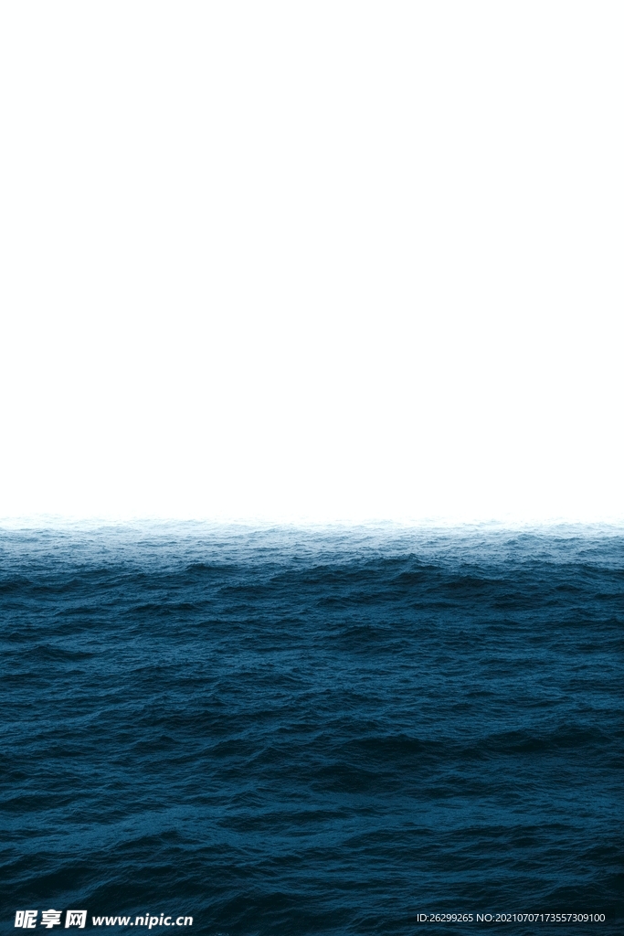 唯美蓝色海洋背景