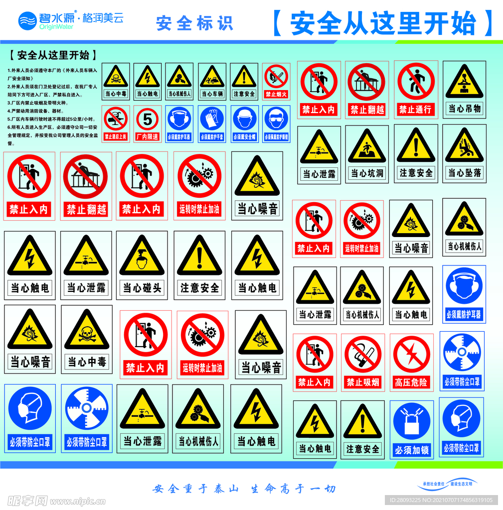 安全标识牌