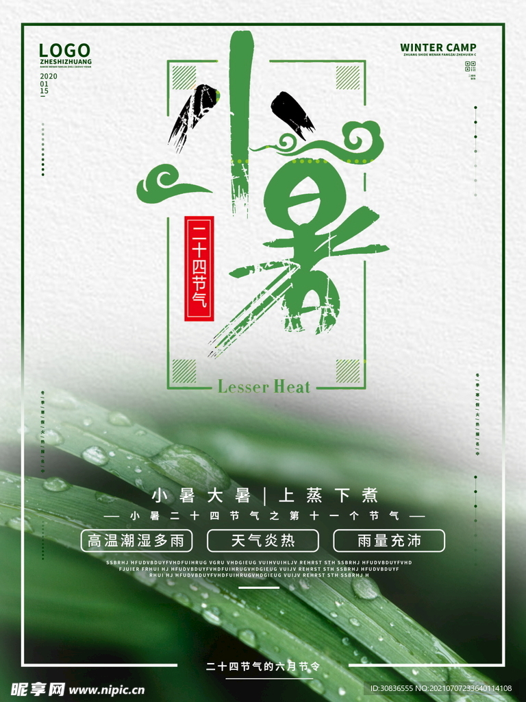 小暑海报 