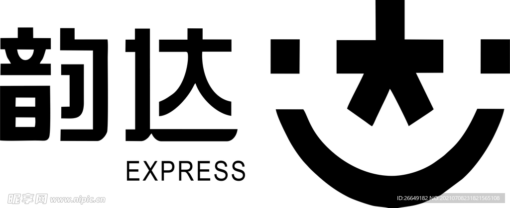 韵达快递logo