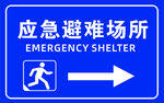 应急避难场所指示牌