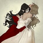 欧美时尚插画美女图片