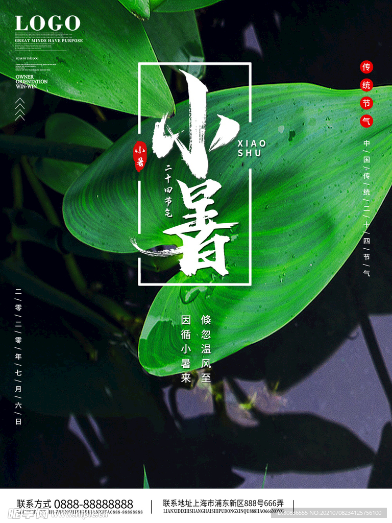 小暑海报 