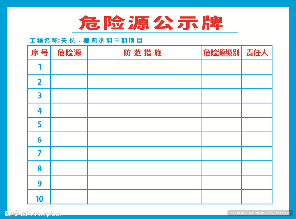 危险源公示牌