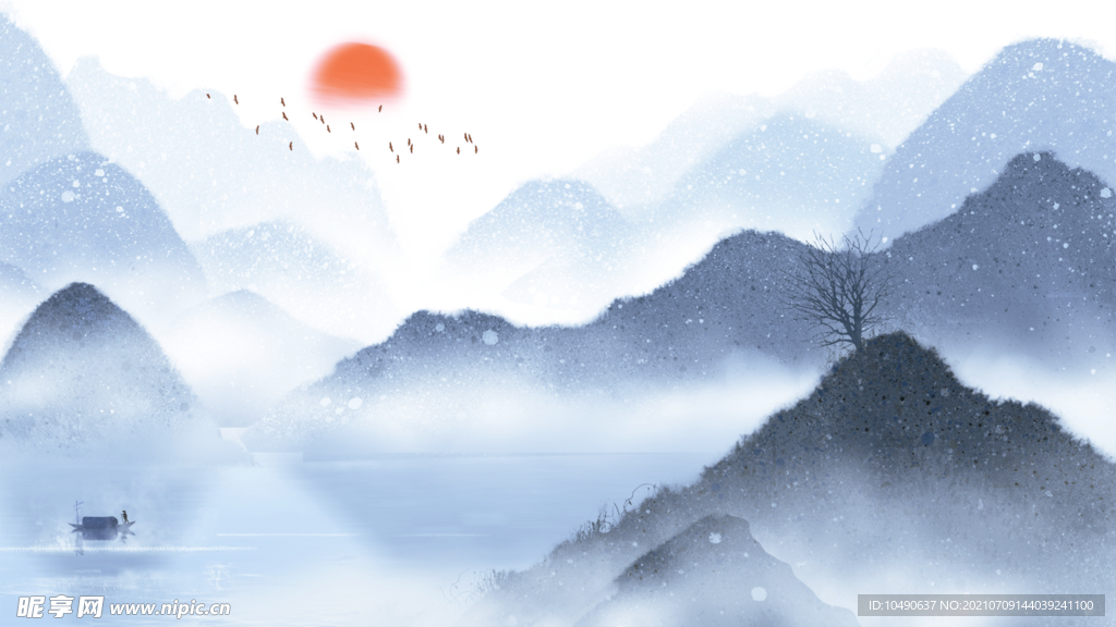 禅意山水画