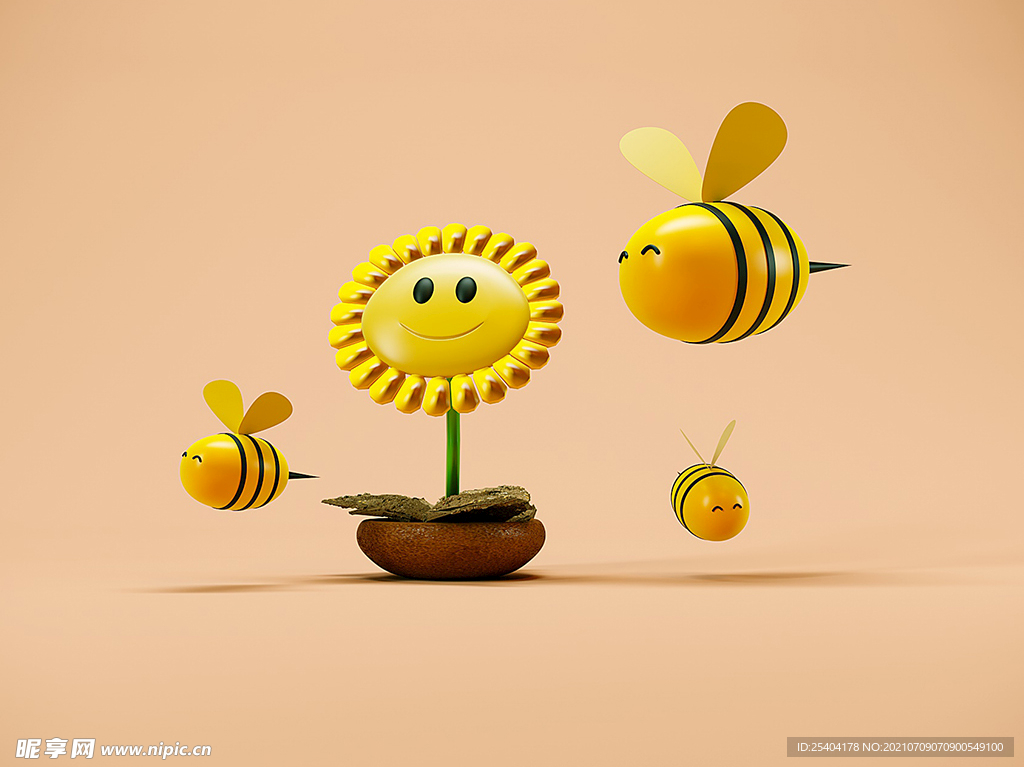小蜜蜂C4D模型