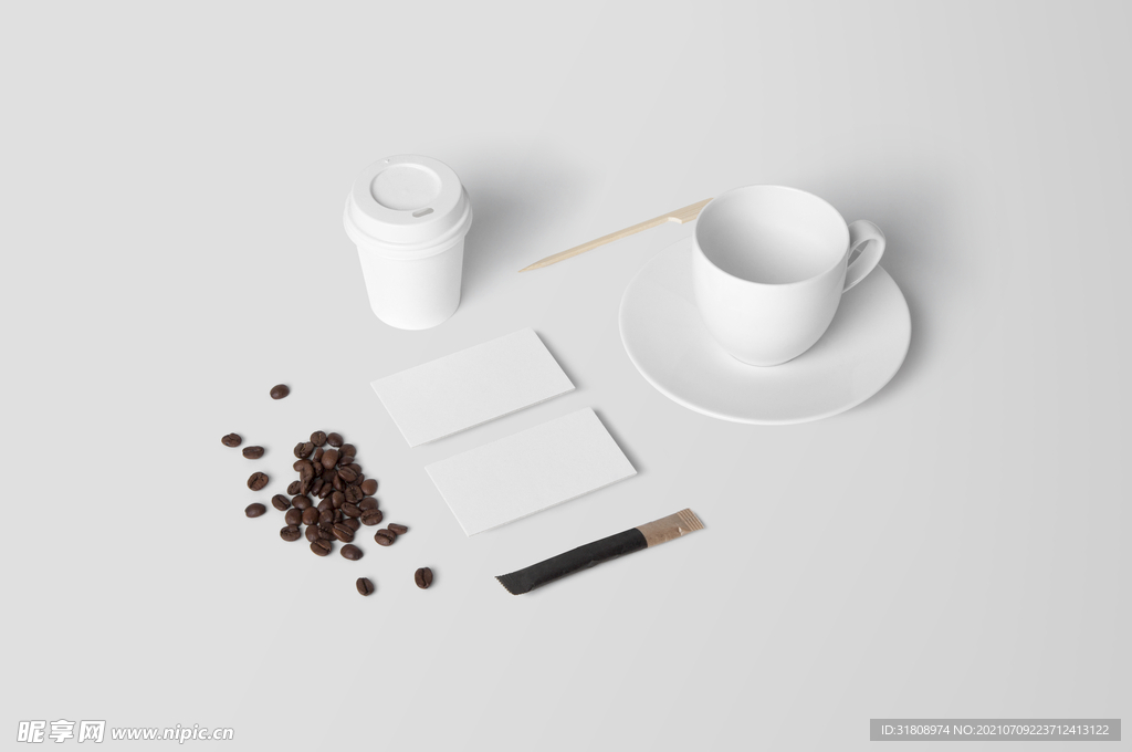 特色品牌吧杯子样机场景展示效果