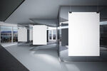 展厅海报展示场景样机素材