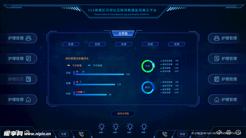 数据可视化UI 界面