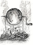 创意地球手绘插画图片