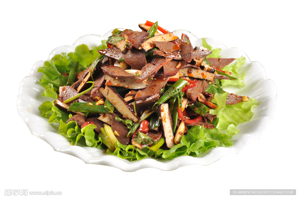 麻辣牛心拌豆干