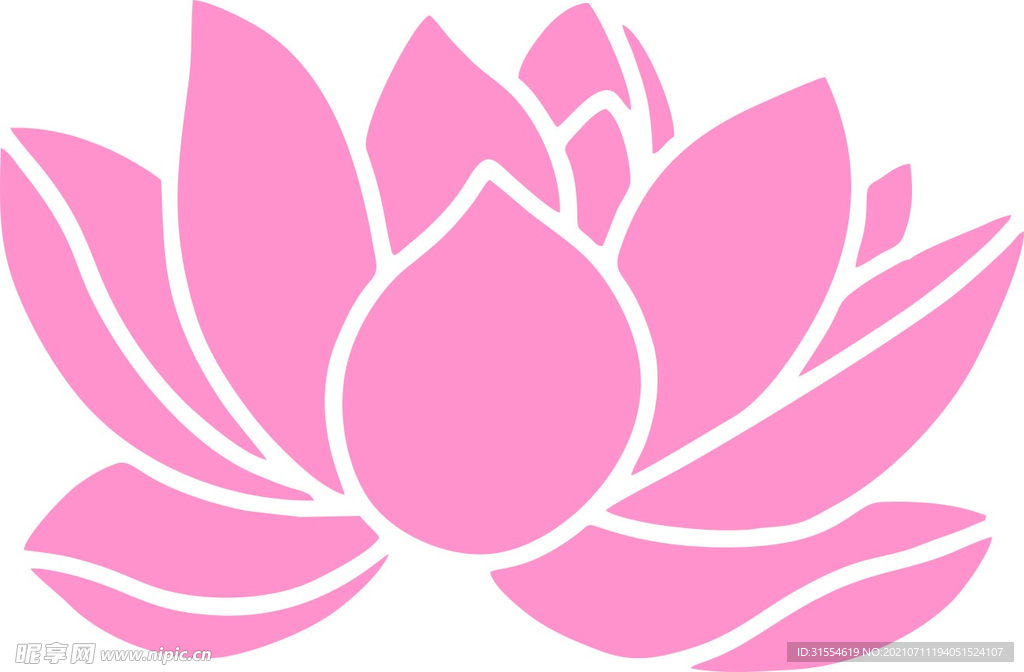 莲花矢量图