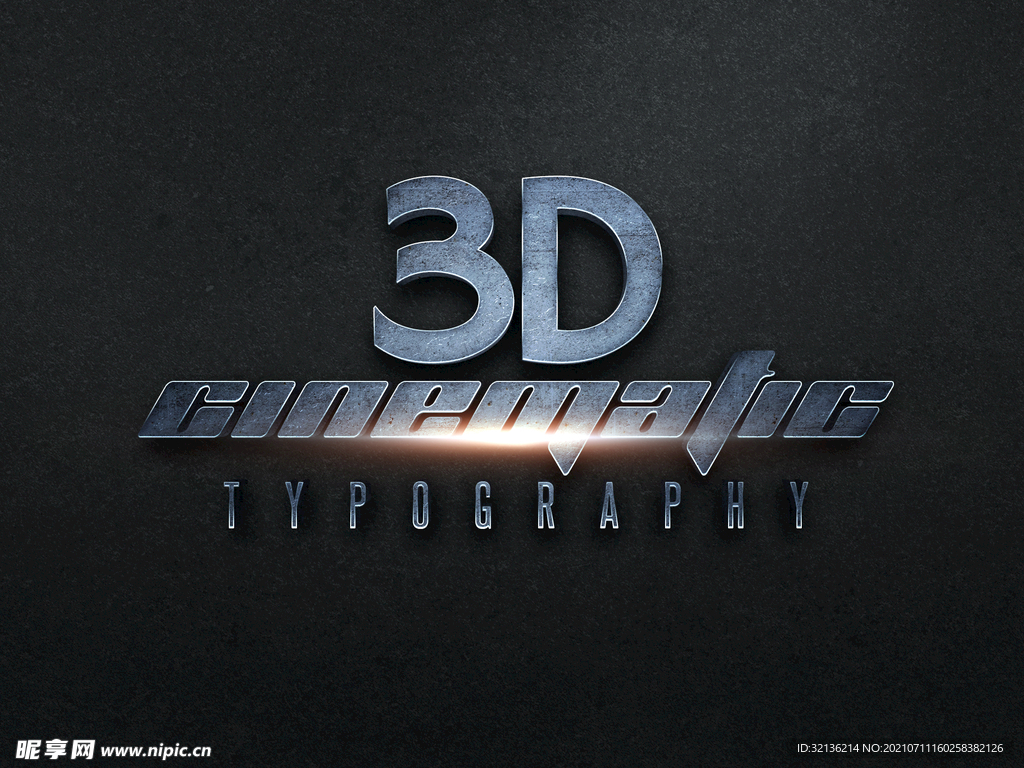 3D立体字体效果