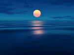 海边夕阳风景  