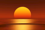 海边夕阳风景  