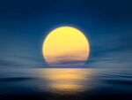 海边夕阳风景  
