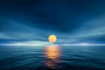 海边夕阳风景  