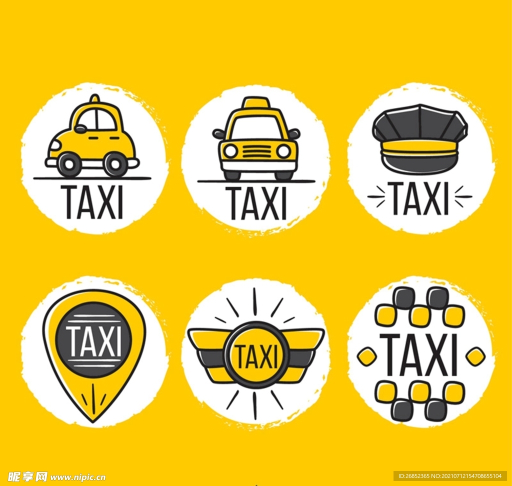 出租车元素标签