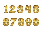金色数字