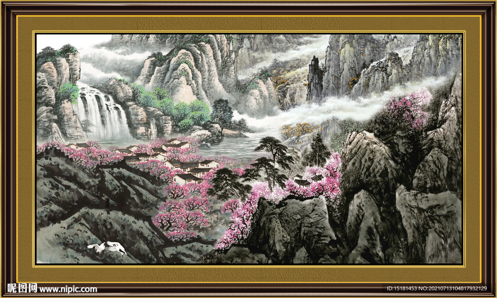国画山水图