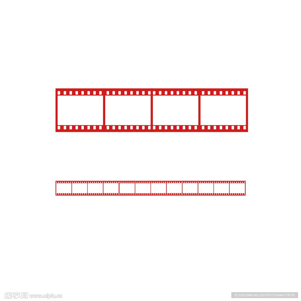 矢量图标元素电影胶片