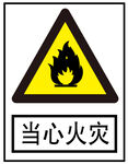 当心火灾