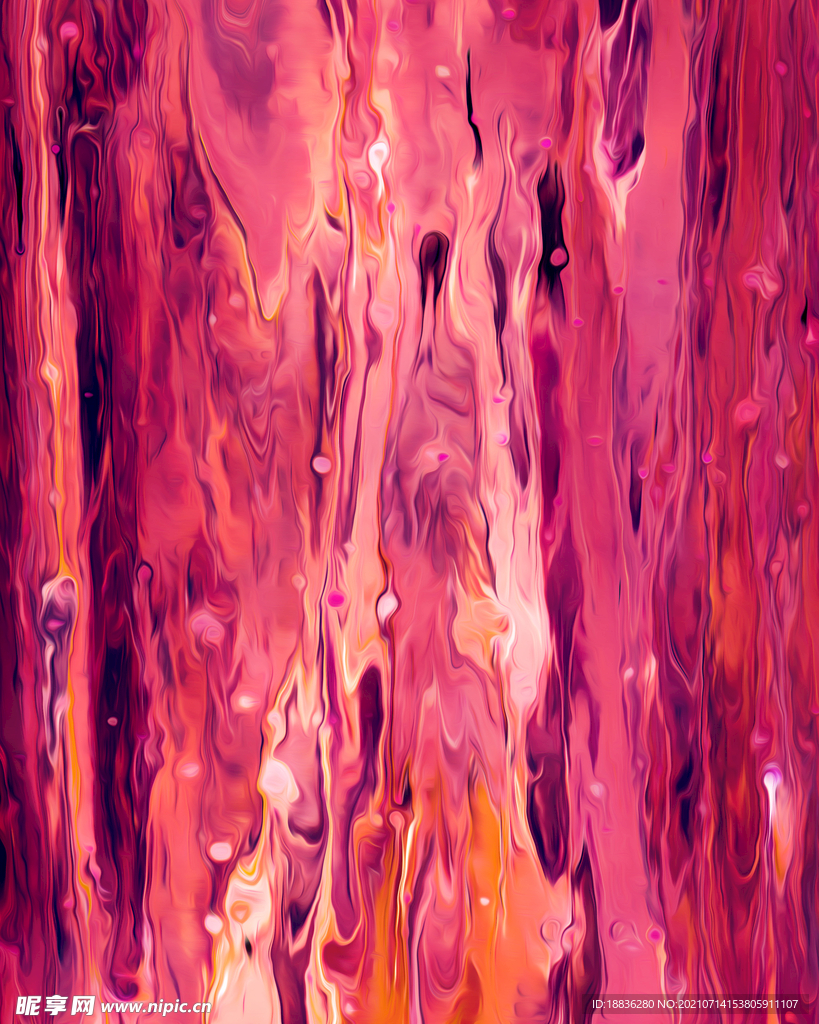 粉色液态油画背景