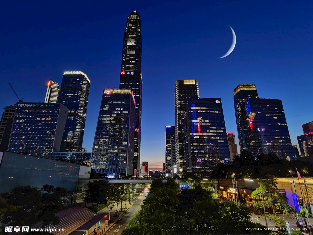 深圳福田CBD夜景