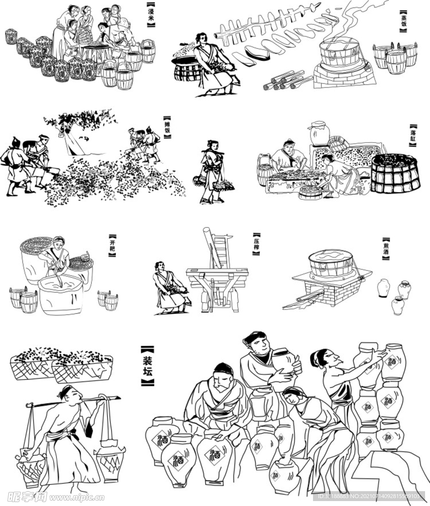 酿酒古法酒平面图