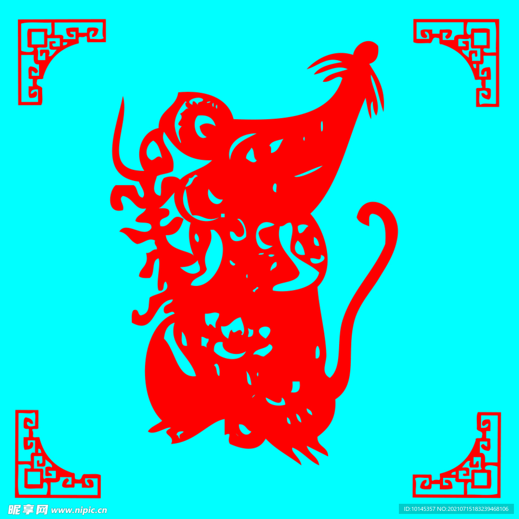 老鼠剪纸
