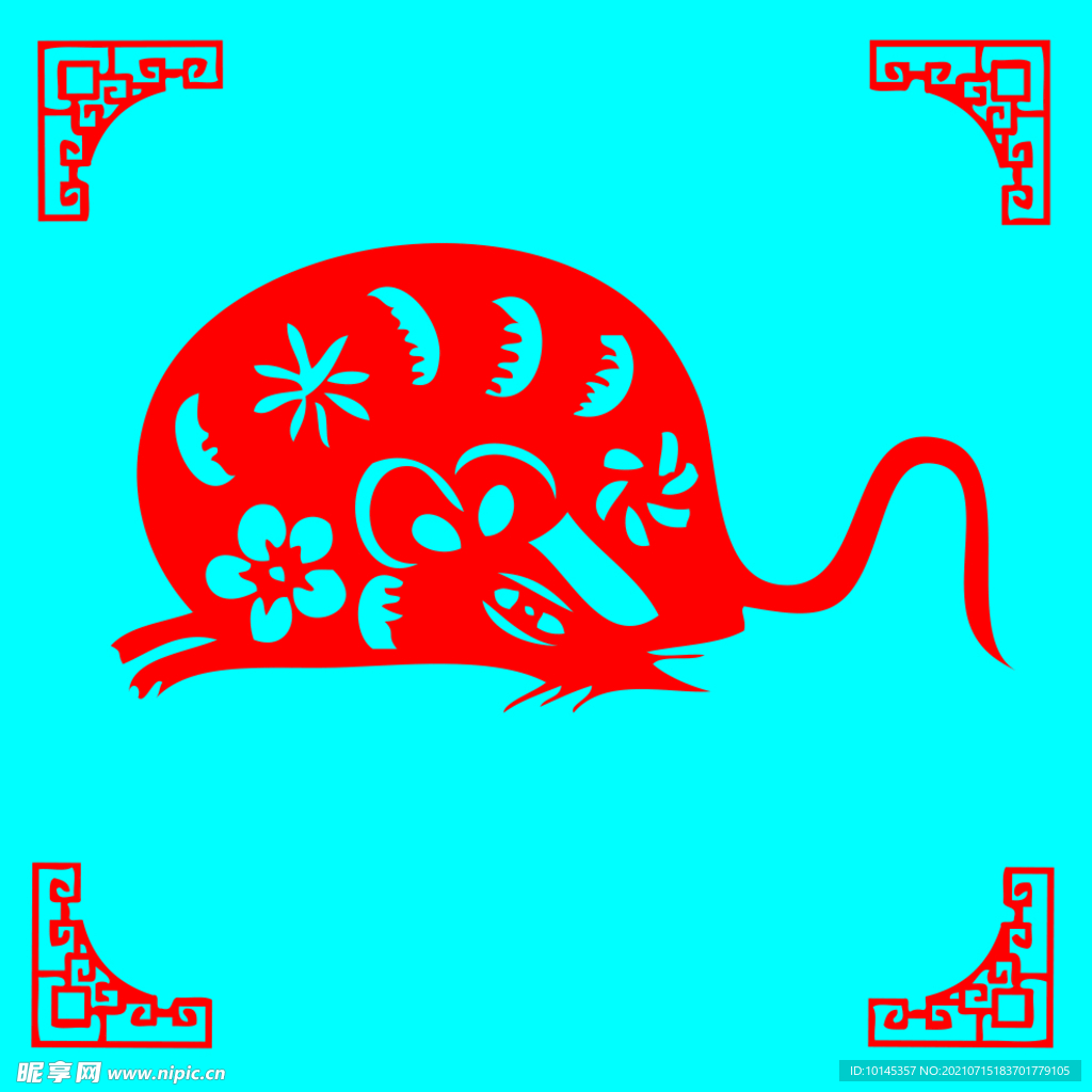 老鼠剪纸