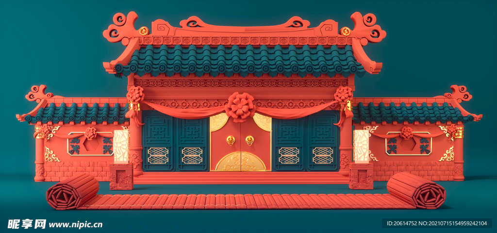 中国元素房屋建筑