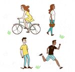 创意动感人物设计