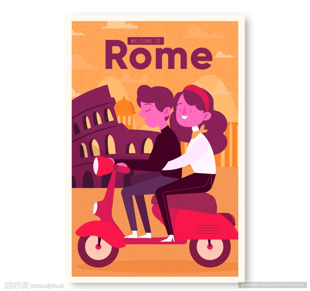 罗马旅行传单