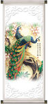 孔雀移门图