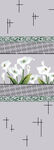 白色花朵古典花纹移门图
