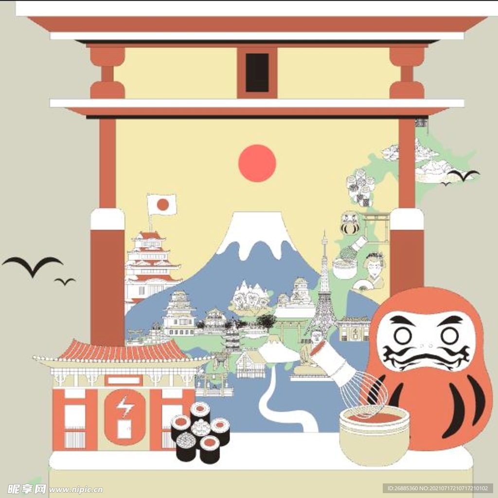 日本文化矢量