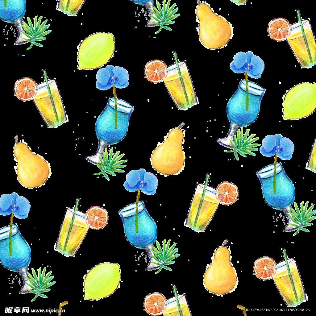 手绘花卉