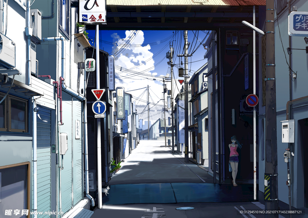 动漫怀旧背景