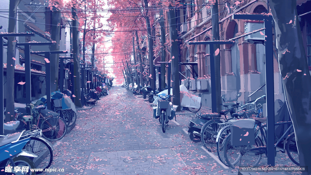 动漫怀旧背景